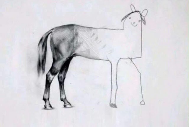 This is not how to draw a horse